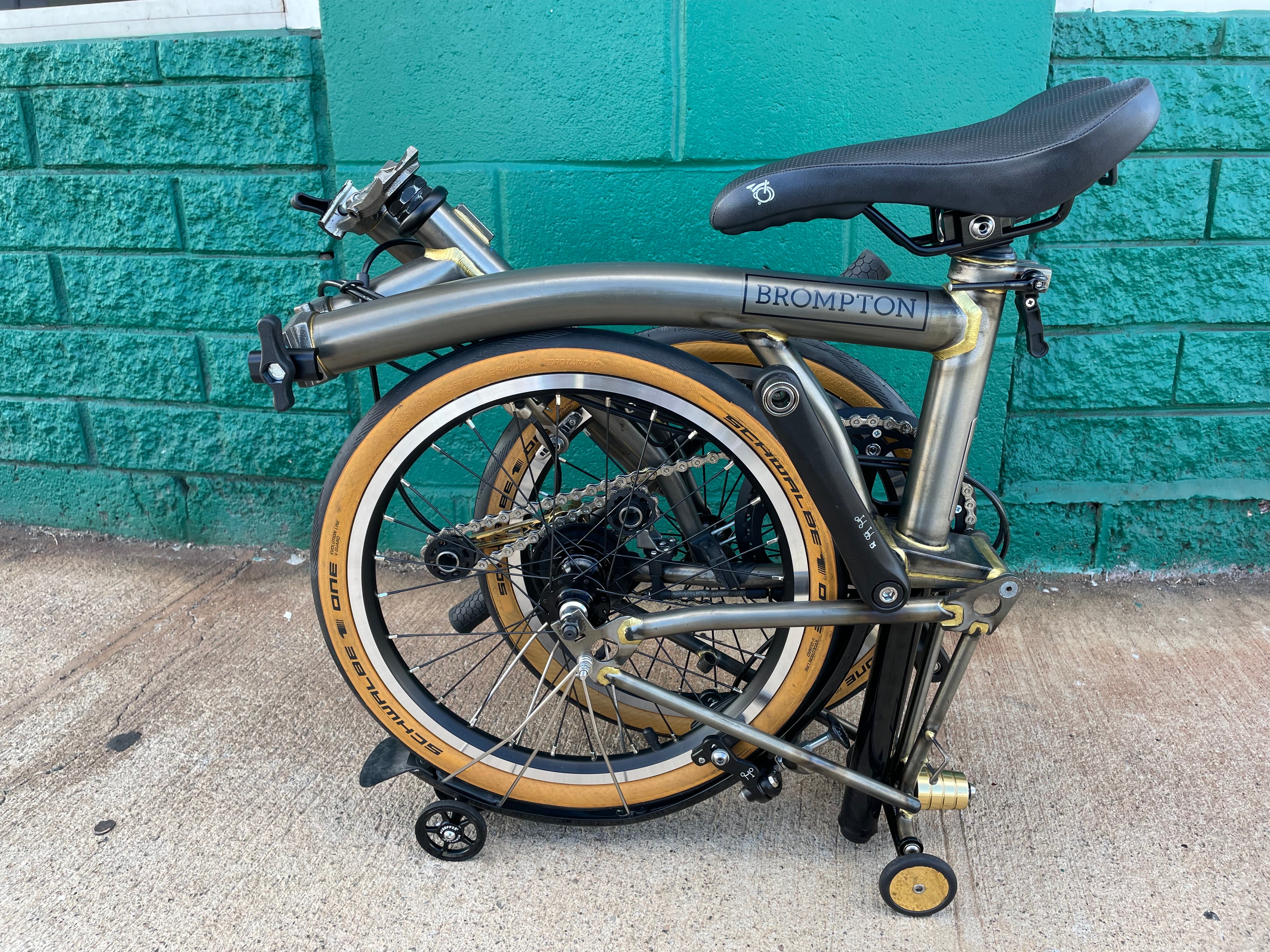 Brompton S2L raw lacquer – Aloha Velo Hawaii